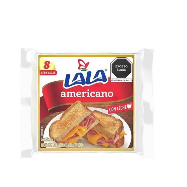 QUESO AMARILLO REBANADO LALA 144 GR