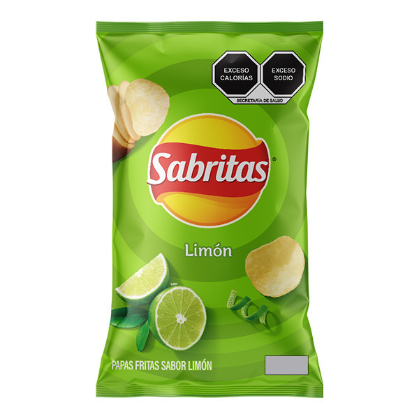 PAPA SABRITAS LIMON C/10 DE 42 GR