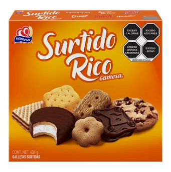 GALLETA SURTIDO RICO GAMESA 436 GR