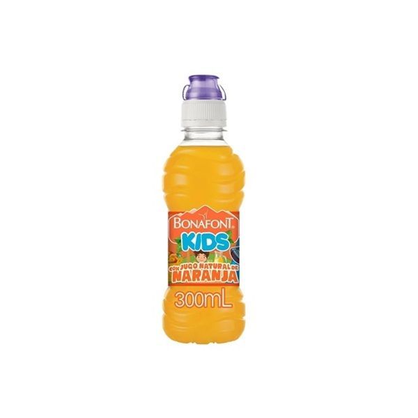 AGUA BONAFONT KIDS 300 ML NARANJA