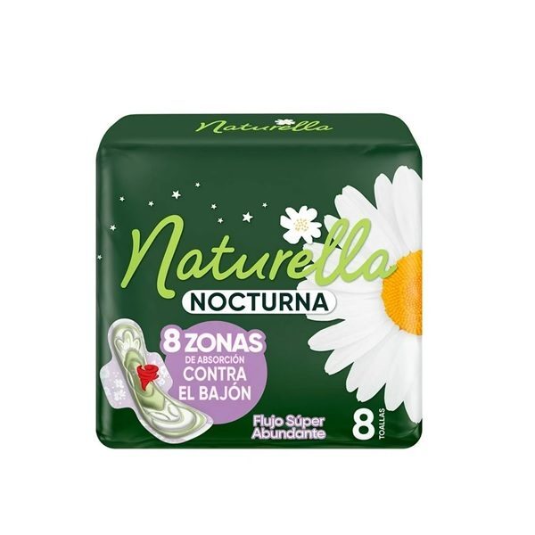 TOALLA NATURELLA NOCTURNA CON ALAS C/8 PZ