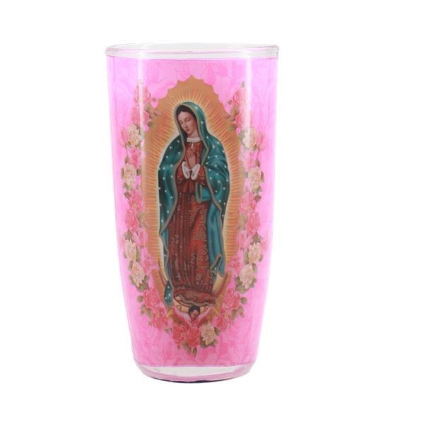 VELADORA IMAGEN FAMA VIRGEN DE GUADALUPE