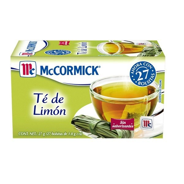 TE MCCORMICK LIMON CON 25 SOBRES