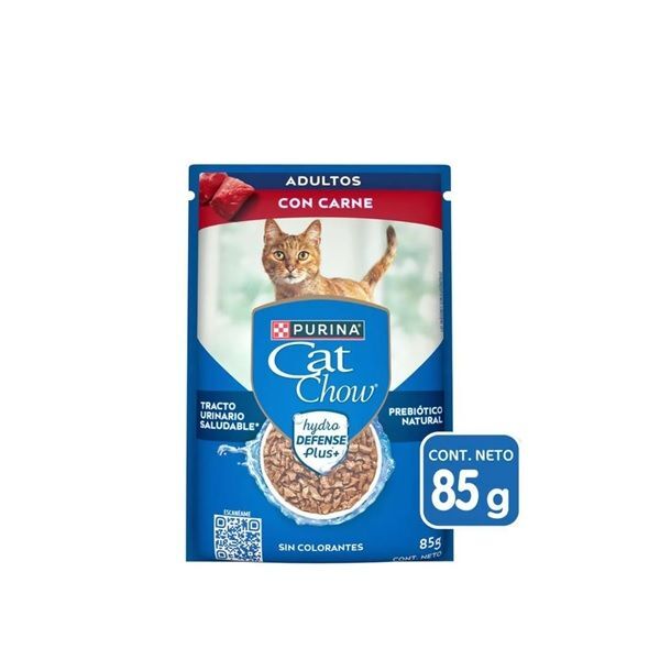 CAT CHOW POUCH 85 GR CARNE