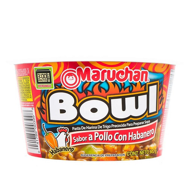 SOPA BOWL MARUCHAN 94 GR POLLO CON HABANERO