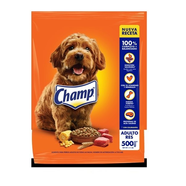 ALIMENTO PARA PERRO CHAMP SECO 500 GR