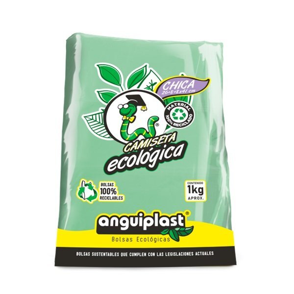 BOLSA CAMISETA ANQUIPLAST POLIPAPEL CHICA 1 KG
