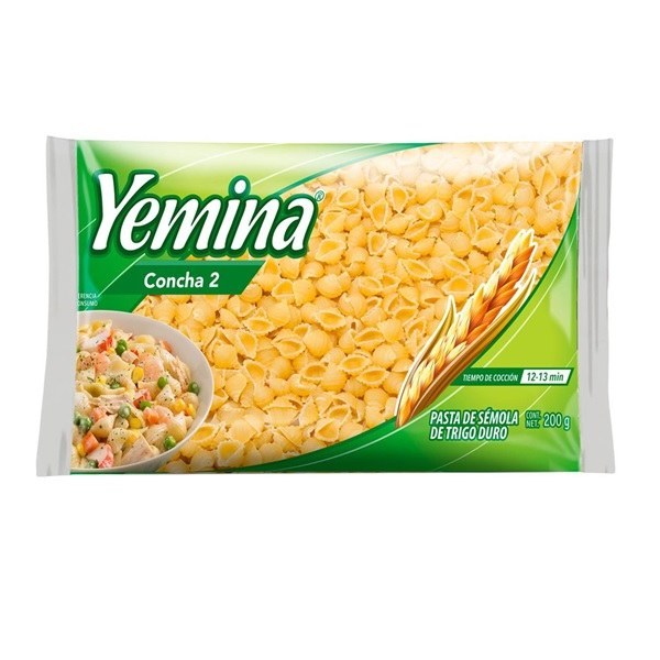 PASTA YEMINA 200 GR CONCHA #2
